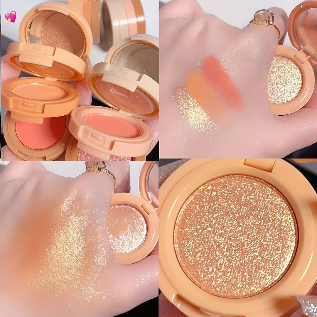 3 in 1 cutest blush highlighter & face makeup kit.