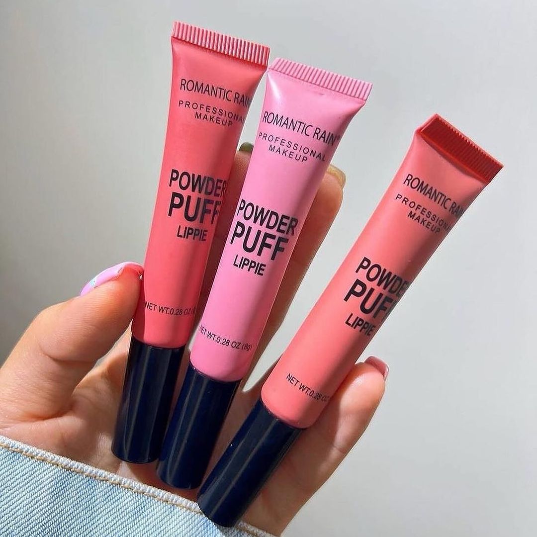 4 Pcs Creamy Puff Liquid Blush Highly Pigment For Cheek.