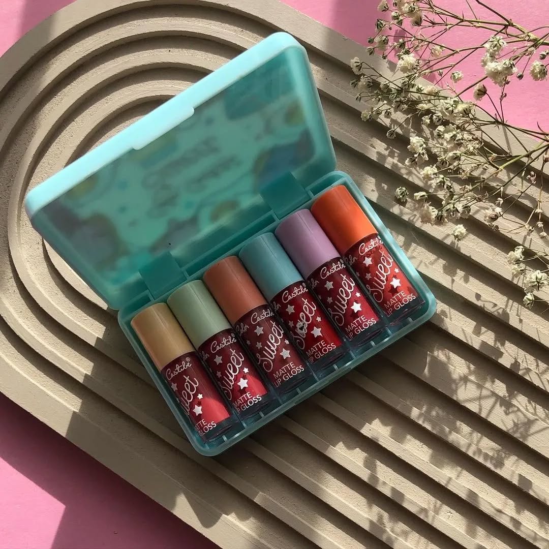 Color Castle 6 Matte color Lipgloss Set.