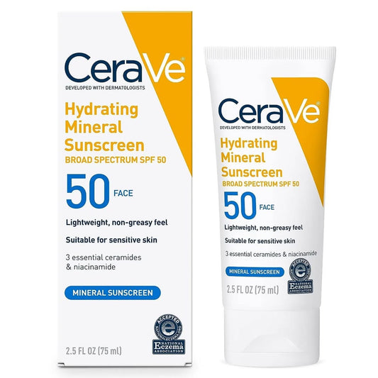 CeraVe Hydrating Mineral Sunscreen SPF 50 - 75ml